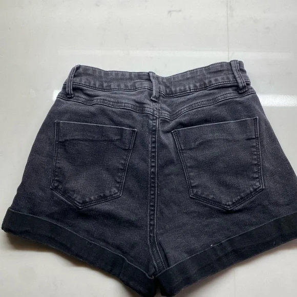 Rewash Dark Gray Jean Shorts - Picture 2 of 4
